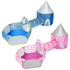 iMounTEK® Kids' 3-in-1 Pop-up Play Tent with Ball Pit & Crawl Tunnel product